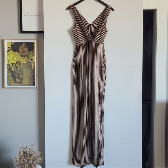 Jonathan Simkhai Wrap-Effect Jumpsuit, Size 6, Blue | Khaki, NWT - Picture 6 of 16